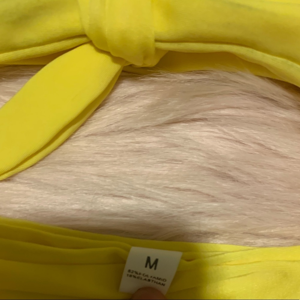 Yellow bikini - never worn - M top & bottom - Picture 2 of 2